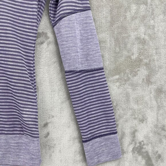 Outdoor Research Umbra Hoody Top Purple Stripe Wicking Thumb Holes - Picture 3 of 13